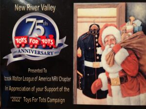 Toys for Tots 2022 award