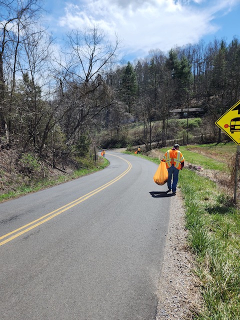 Adopt-A-Highway pickup