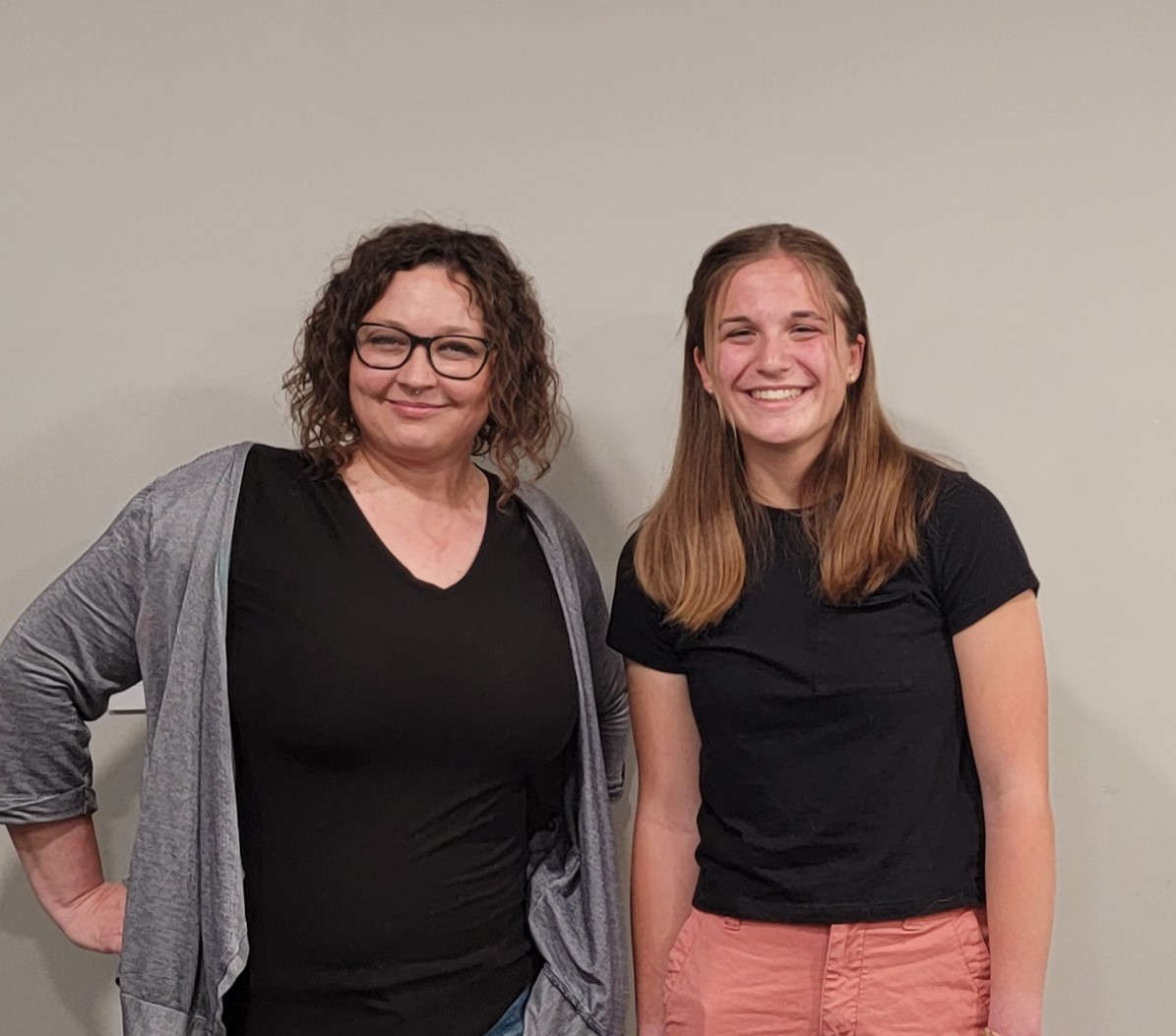 2024 Scholarship Winner Sarah Dinkel and Board Member Meghan Dove